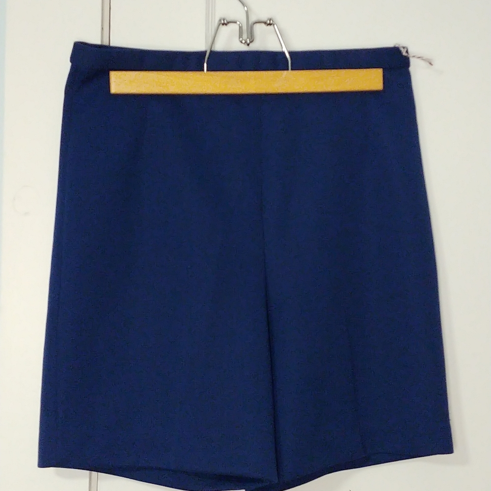 Vintage Navy 100% Polyester Shorts